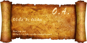 Oláh Aida névjegykártya