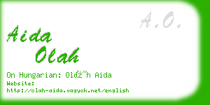 aida olah business card